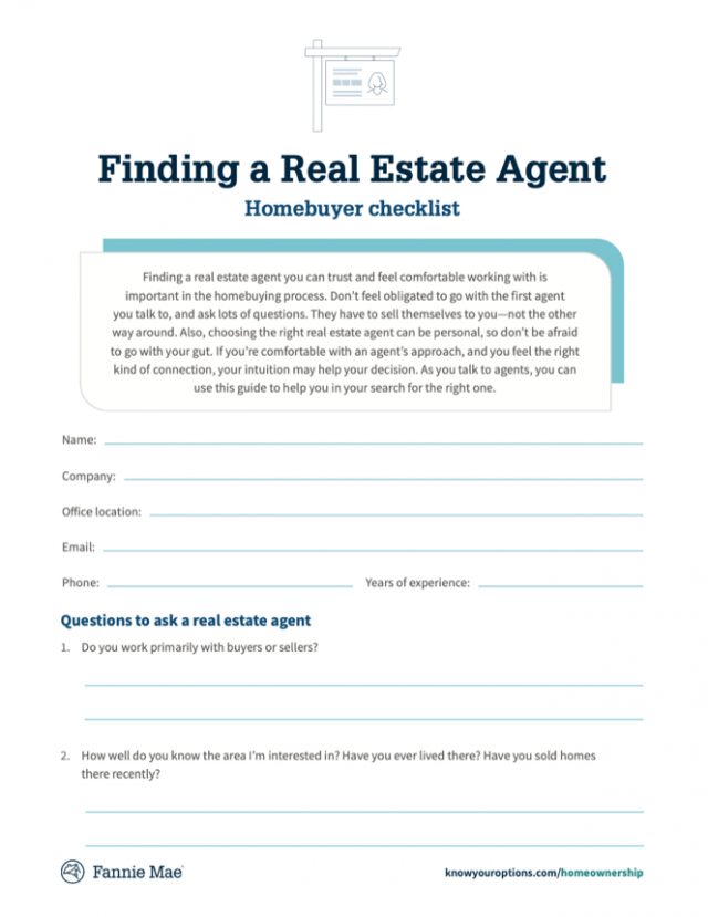 Finding a Real Estate Agent